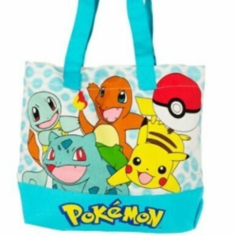 Vintage Pokémon canvas tote bag